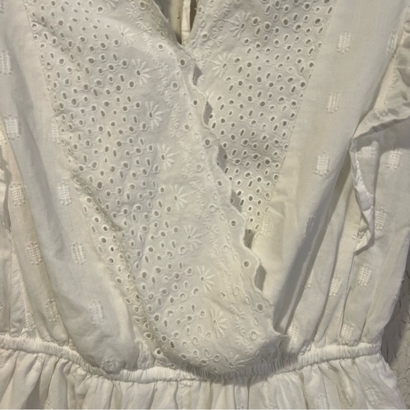 American Eagle Outfitters White Eyelet Cotton Romper size small - Picture 6 of 15